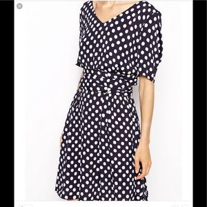 Ganni polka dot wrap dress SIze M